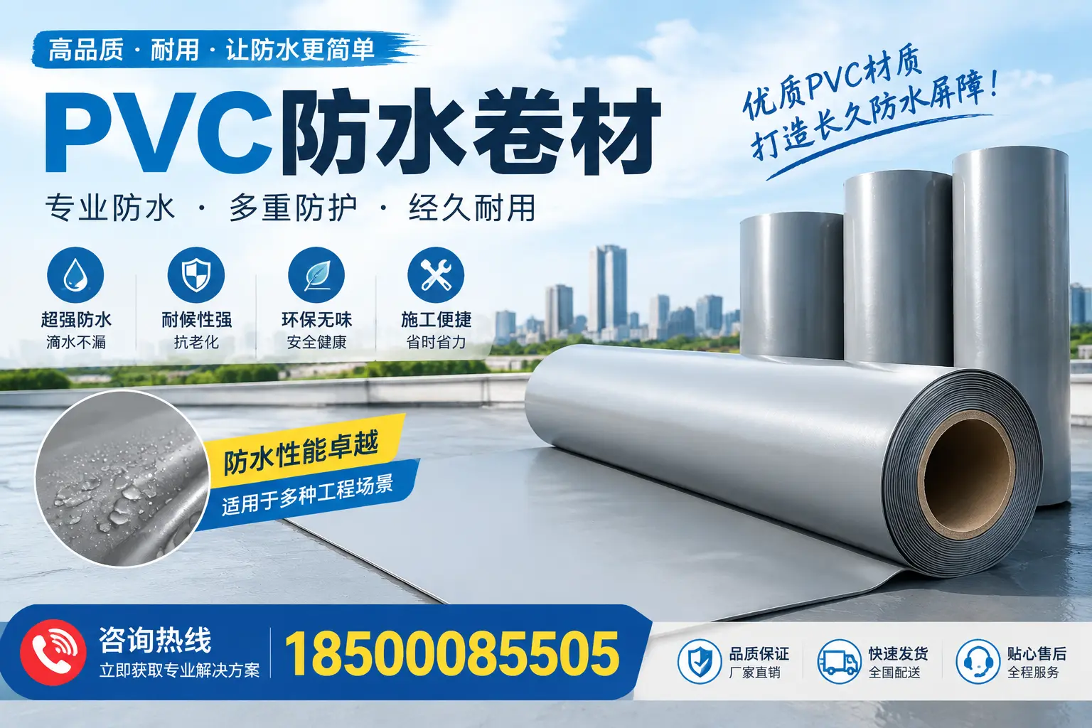 什么是pvc防水卷材？丽水消费者需了解的基础知识