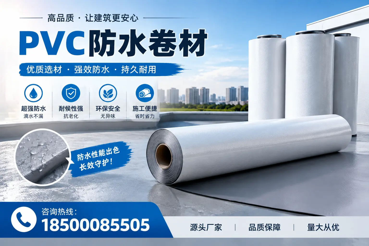 PVC防水卷材施工过程详解,确保在丽水顺利完成项目